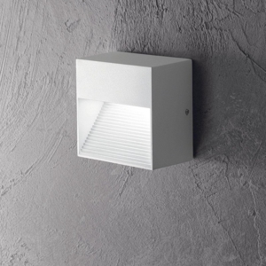 Segnapasso per esterno ideal lux ip44 bianco quadrato g9 220v