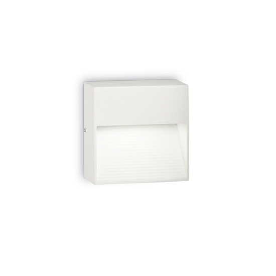 Segnapasso per esterno ideal lux ip44 bianco quadrato g9 220v