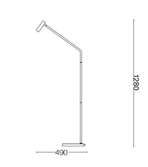 Easy pt lampada da terra ideal lux led 3000k bianca orientabile