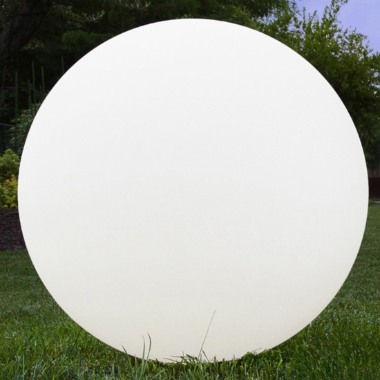 Lampada da giardino 75cm led 3000k sfera bianca ip65 linea light oh! garden