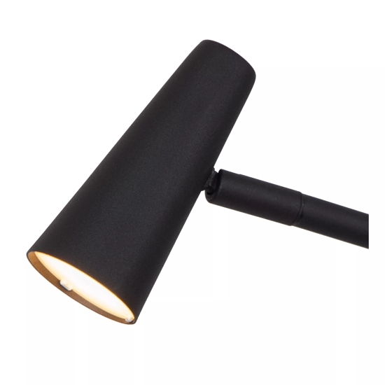 Lampada da terra portatile nera led dimmerabile ricaricabile