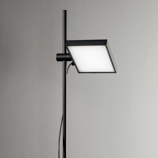 Ideal lux lift pt lampada da terra nera led 17w 3000k orientabile per ufficio