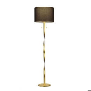 Lampada da terra led 3000k oro nero design contemporaneo