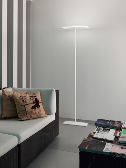 Piantana moderna per ufficio led dimmerabile linea light dublight