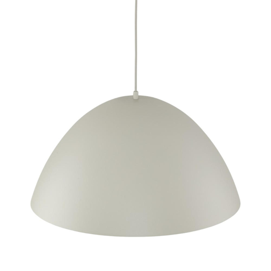 Lampadario cupola di metallo beige 50cm