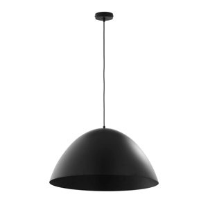 Lampadario cupola metallo nera 50cm per tavolo cucina