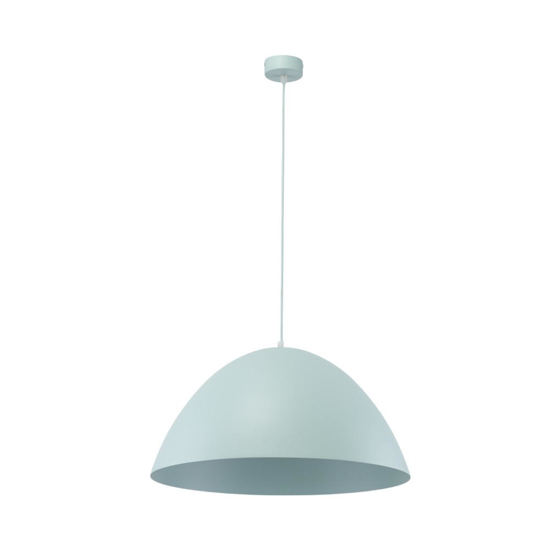 Lampadario cupola metallo celeste 50cm per cucina