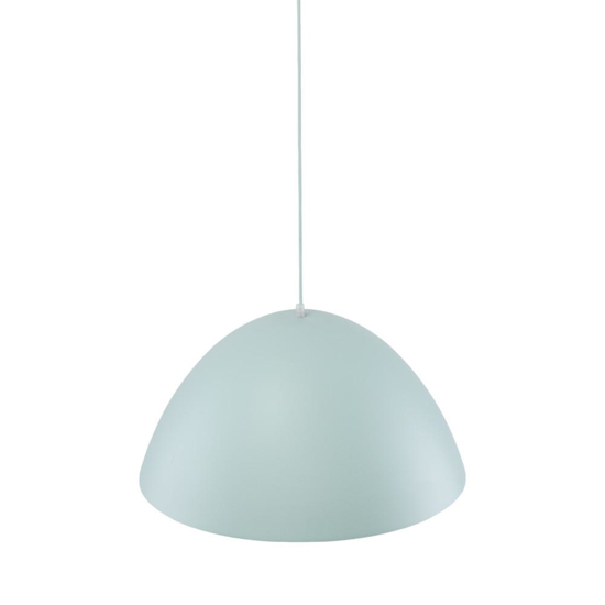 Lampadario cupola metallo celeste 50cm per cucina