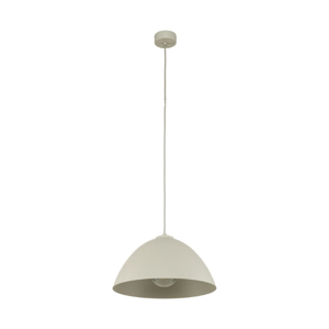 Lampadario cupola beige 34cm per cucina moderna