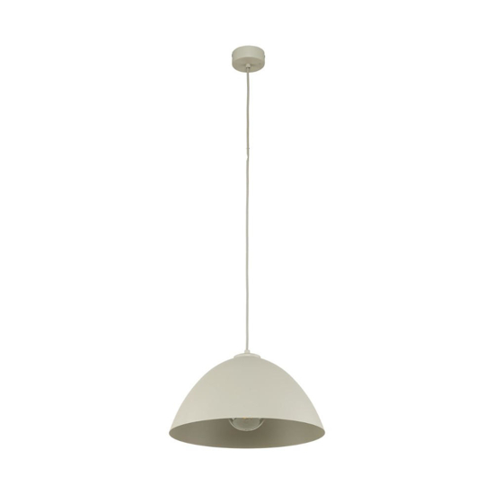 Lampadario cupola beige 34cm per cucina moderna