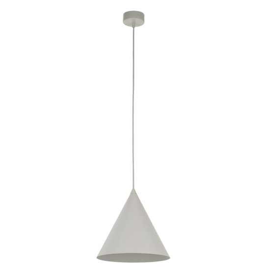 Lampadario cono sospensione beige 25cm per cucina