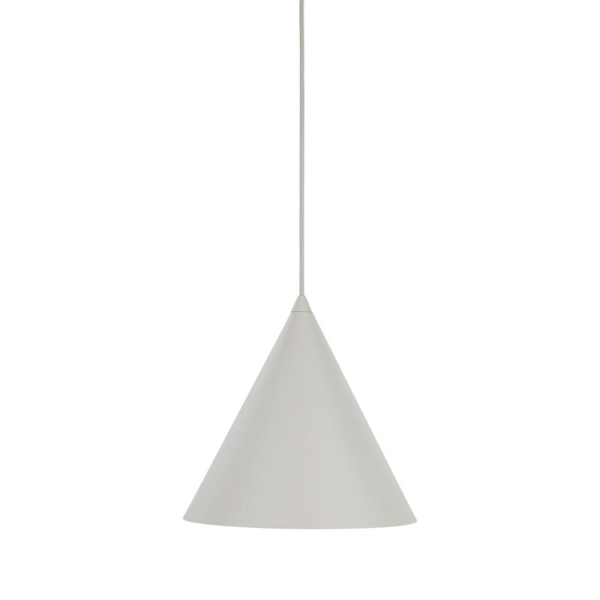 Lampadario cono sospensione beige 25cm per cucina