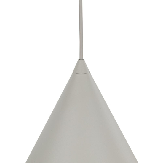 Lampadario a sospensione cono 32cm beige per tavolo da pranzo