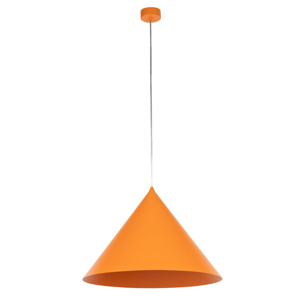 Lampadario per cucina moderna cono arancione 50cm