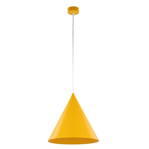 Lampadario cono giallo 32cm per cucina moderna