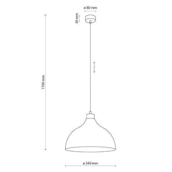 Lampadario per cucina cupola colore mattone legno pino