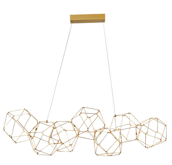 Lampadario costellazione oro moderno per soggiorno led 33w 3000k