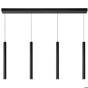 Lampadario led per tavolo pranzo cucina nero 16w 3000k