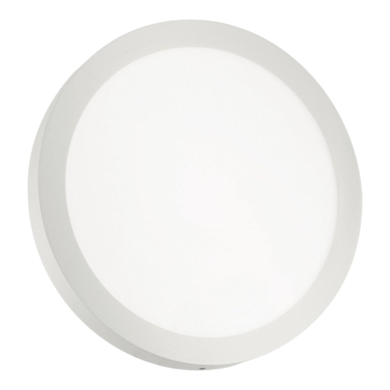 Ideal lux universal pl d30 round plafoniera led 24w 3000k rotonda bianca