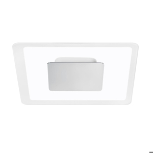 Linea light aruba piccola plafoniera led 3000k quadrata cromo led 3000k