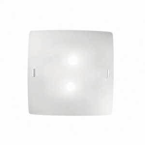 Celine pl2 plafoniera quadrata moderna vetro satinato bianco ideal lux