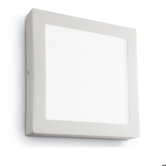 Universal pl d30 square ideal lux plafoniera led 24w 3000k bianca