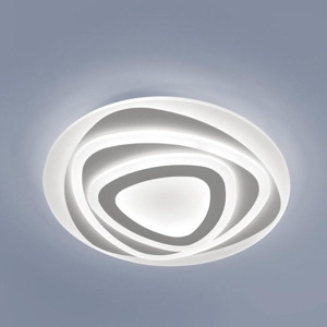 Plafoniera vivida bud 50cm design moderna bianca led 46w 3000k 4000k