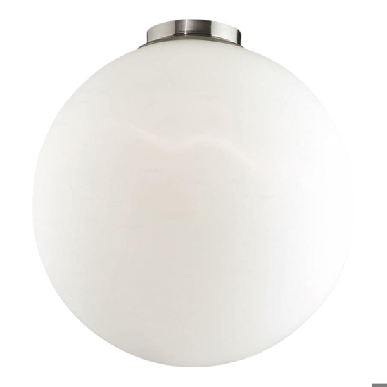 Mapa pl1 d40 ideal lux plafoniera a soffitto sfera 40cm vetro bianco