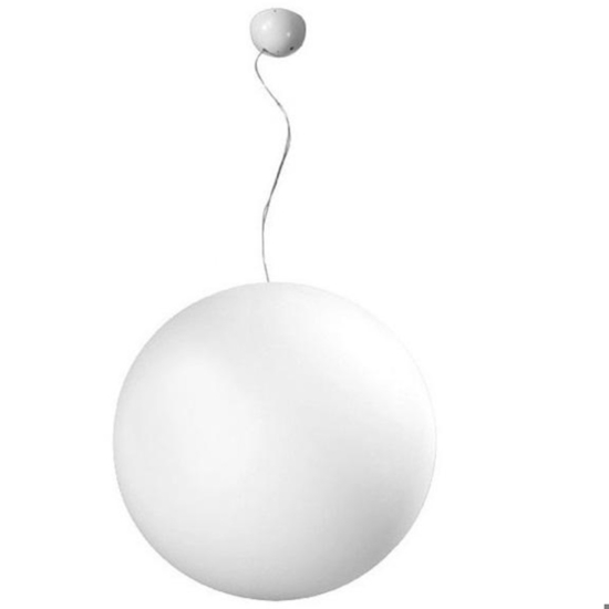 Lampadario a sospensione da esterno sfera bianca linea light oh!