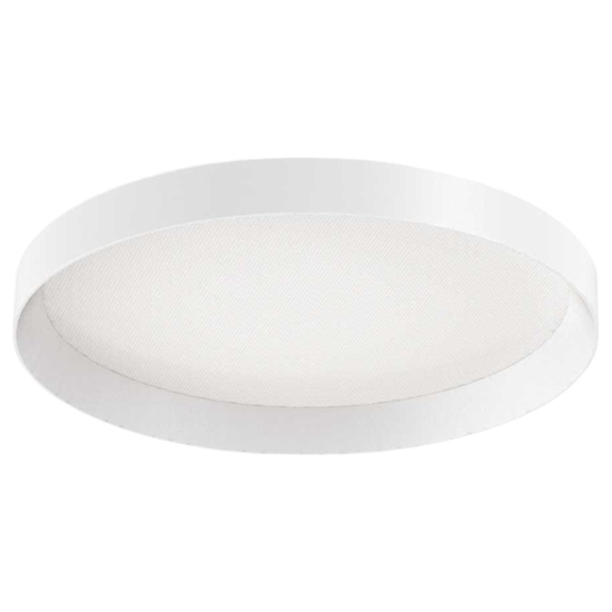 Fly pl d45 ideal lux plafoniera a led 26w 3000k bianca tonda 45cm per soggiorno