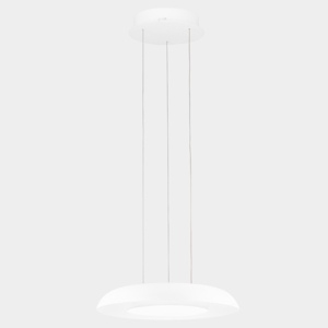 Lampadario bianco 40cm per cucina led dimmerabile 2700k 4000k