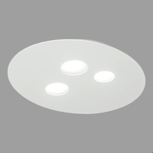 Plafoniera led luna gea luce moderna bianco