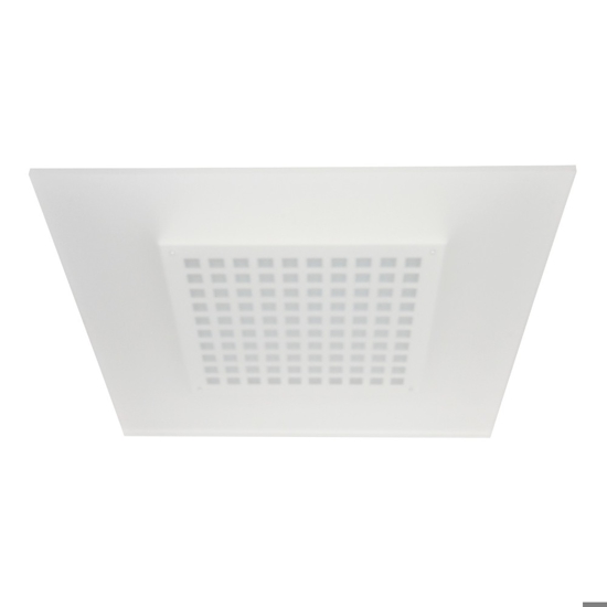 Plafoniera led linea light 3000k moderna quadrata bianca dublight sq