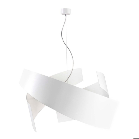 Marchetti ella lampadario 65cm metallo bianco per soggiorno