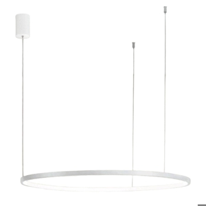 Ondaluce lampadario moderno soel cerchio bianco 100cm led 47w cct dimmerabile