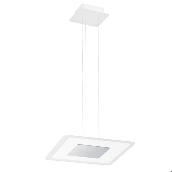 Aruba linea light lampadari soggiorno led 19w 3000k dettaglio cromo