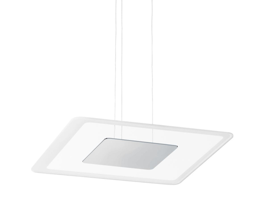 Aruba linea light lampadari soggiorno led 19w 3000k dettaglio cromo