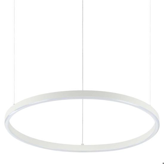 Ideal lux oracle slim sp d050 round bianco lampadario moderno led 30w 3000k