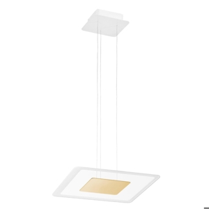 Lampadario moderno led 3000k vetro metallo oro linea light aruba