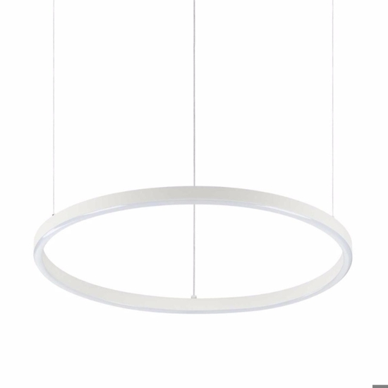 Ideal lux oracle slim sp d070 round led 3000k dimmerabile lampadario bianco