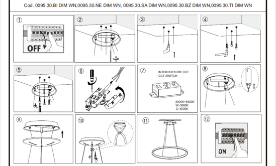 Vivida lifering-o lampadario bronzo moderno led 40w 3000k 4000k dimmerabile