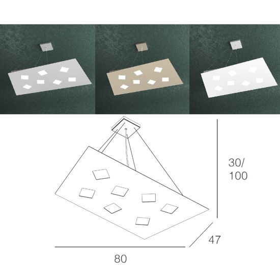 Top light note lampadario bianco per soggiorno moderno