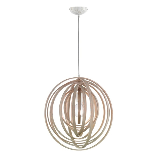 Lampadario moderno per soggiorno design in legno