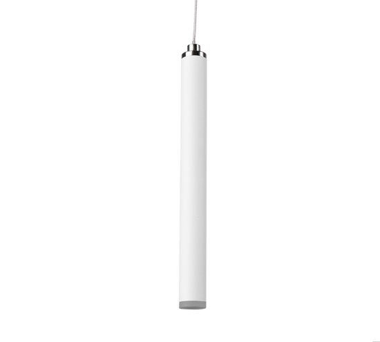 Lampadario per tavolo soggiorno moderno cilindri bianco led 3000k dimmerabile