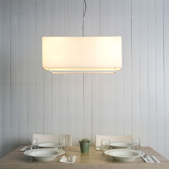 Lampadario particolare moderno in tessuto beige e27 led