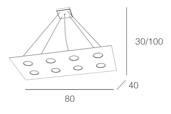 Lampadario moderno per soggiorno top light area