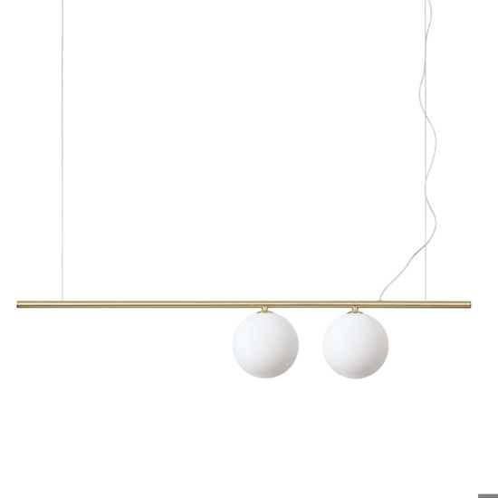 Perline sp2 ideal lux lampadario dorato design ottone