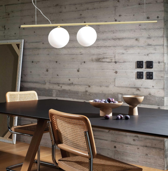 Perline sp2 ideal lux lampadario dorato design ottone