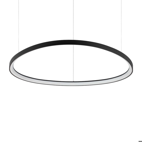 Lampadario moderno led 80w 3000k gemini sp d105 nero ideal lux