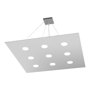 Lampadario moderno grigio per soggiorno toplight area